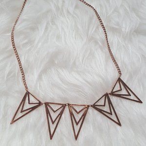 ⭐Gold triangle necklace